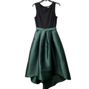 ModCloth x Hutch Ariel Dress Size 4 High-Low Hem Emerald Green Fit & Flare NWOT